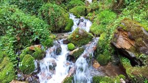 waterfall near white water rafting in Nepal